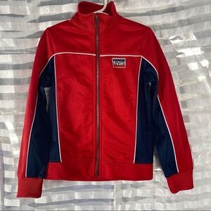 Levi Red/ Blue Zip Up Jacket